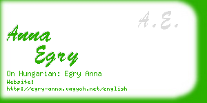 anna egry business card